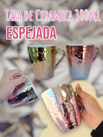 Taza de Ceramica Espejada 300ml