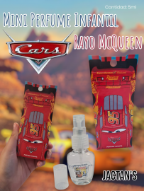 Mini Perfume Infantil Cars Rayo McQueen JACTAN'S 5ml