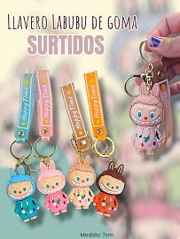 Llavero de Goma Labubu Surtidos
