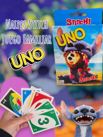 Naipes UNO Stitch Juego Familiar 
