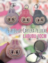 Espejo de Cartera Peluche Labubu 10cm