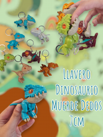 Llavero Dinosaurio Muerde Dedos 7cm 