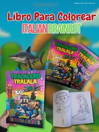 Libro Para Colorear Italian Brainrot