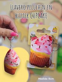 Llavero Peluchin en Blister Cupcake