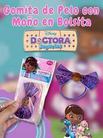 Gomita de Pelo con Moño en Bolsita Doctora Juguetes