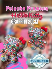 Peluche Premium PLUSHAROO Hello Kitty Graffiti