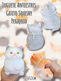 Antiestres Gatito Squishy Pegajoso