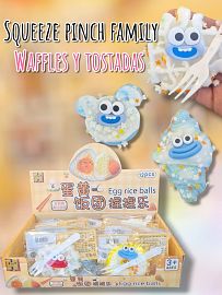 Squeeze Pinch Family Waffle y tostada